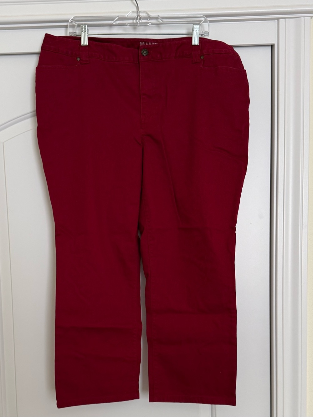 Red Secret Slimmer Straight Leg Pants